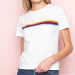 Brandy Melville Jamie Rainbow Top