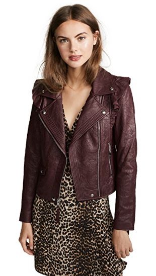 Paige annika leather moto on sale jacket