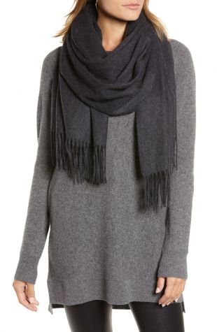 Halogen® - Halogen® Solid Cashmere Wrap Scarf | Nordstrom