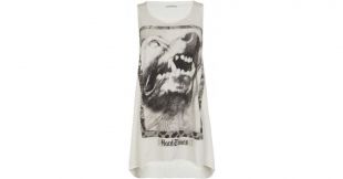 AllSaints   White Snarl Tarot Tshirt   Lyst
