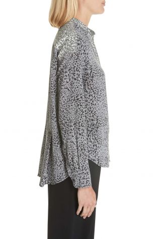 Rag & Bone Christie Cheetah Print Silk Shirt