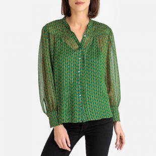 Ba&sh Blouse en voile imprimé Wize
