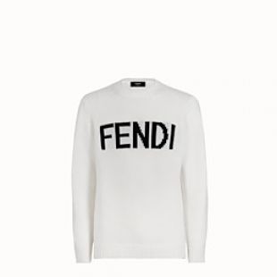 Fendi - Fendi White wool jumper