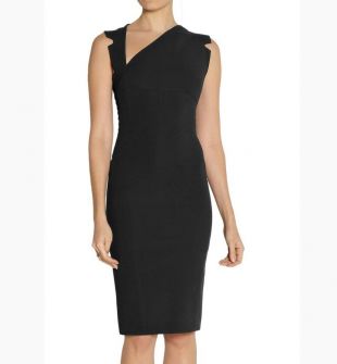 princess polly baby blue dress Navy Halter Asymmetrical Dress by Antonio Berardi
