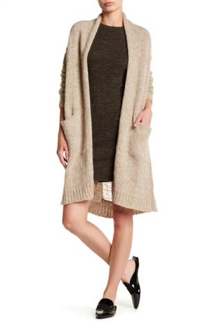 The Long Slash Pocket Alpaca-Blend Cardigan
