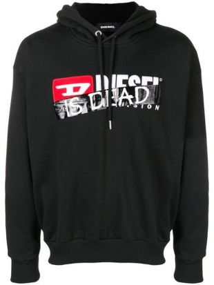 Diesel 'Is Dead' Printed Hoodie