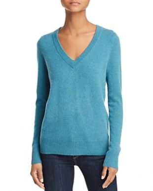 Aqua Cashmere V-Neck Cashmere Sweater - 100% Exclusive