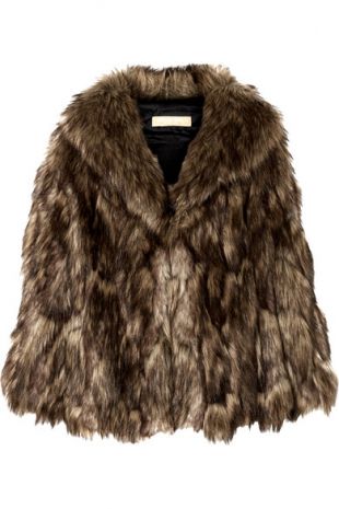 Michael Kors Collection Faux fur cape