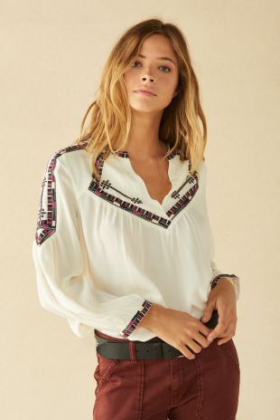 TOP CHRISTIE ECRU // ba&sh