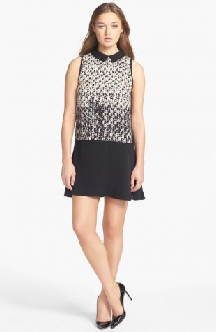 'Isa' Print Silk Shift Dress | Nordstrom