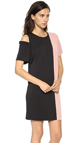 Short Sleeve Colorblock Dress