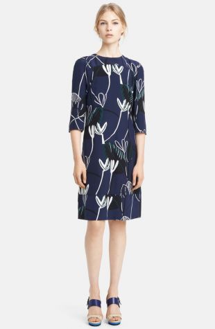 Print Silk Dress