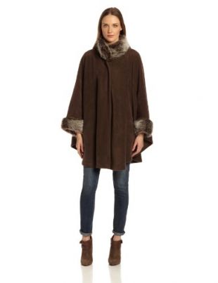 Parkhurst Women's Desmona Cape, Bark/Mishka, One Size