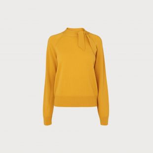 L.K.Bennett, London Elliott Yellow Wool Cashmere Sweater