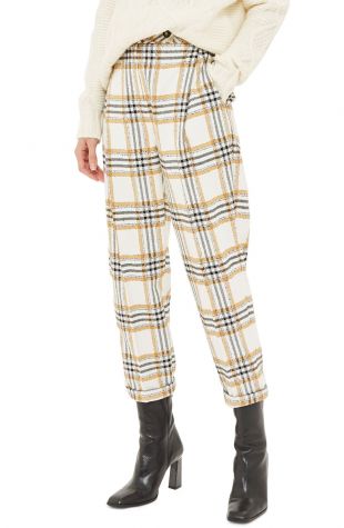 Topshop Three Button Tapered Trousers