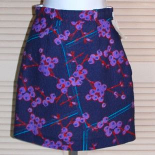 Cotton Short Mini Skirt Pockets 34 Xs