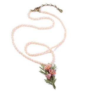 Ensemble de collier Fleur de fleurs des femmes perle collier bijoux cadeau d'anniversaire de mariage pour petite amie amant vêtements accessoires de fête accessoires Bracelet Boucles d'oreilles Bague