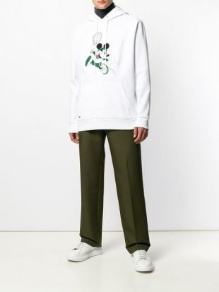 Lacoste sweatshirt à capuche blanc Mickey