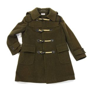 80s Wool Toggle Coat / Vintage 1980s Army Green Lodenfrey Duffle Coat / Made in Austria / Blanket / Campus / Winter Coat / Women's Medium