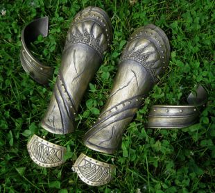 Loki Vambrace Full Set - Cosplay Costume - Golden - Battleworn