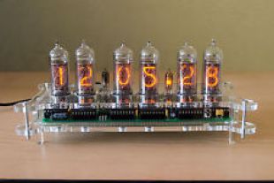 PCB ONLY NIXIE IN-14 IN-8 Steampunk Desk Clock NO TUBES + Case + Remote + Power