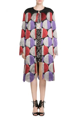MARCO DE VINCENZO  Fringed Coat