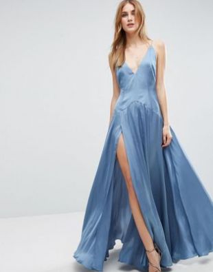 ASOS Cami Panelled Thigh Split Maxi Dress