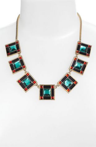 'lewitt squares' collar necklace