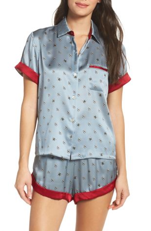 Morgan Lane Staci Silk Pajama Top
