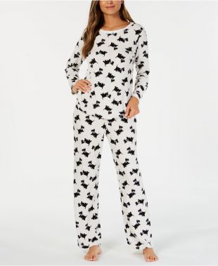 Charter Club Dog Thermal Fleece Pajamas