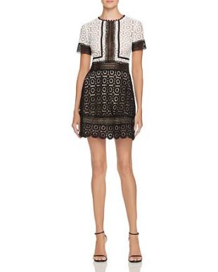 Color Block Lace Dress