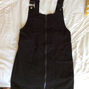 Forever 21 Trendy jean overall dress