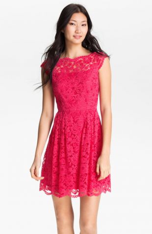 Lace Fit & Flare Dress