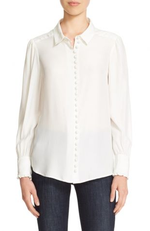 Long Sleeve Silk Blouse