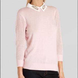 Used Sweater Helane Embellished Collar