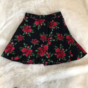 Hell Bunny Floral Rose Skirt