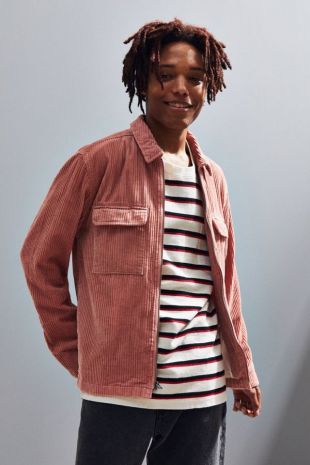 Pink corduroy outlet jacket urban outfitters