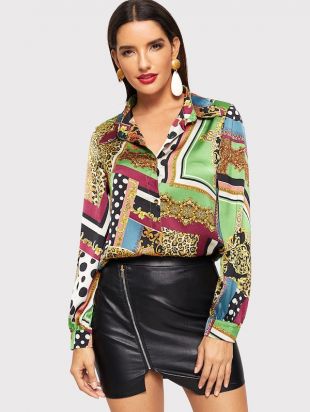 Blouse avec imprimé