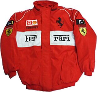 Ferrari Lana Del Ray Racing Jacket Red & White