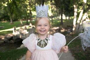 Glenda la bonne sorcière dentelle d’argent Couronne   Glinda   Couronne d’argent   Halloween   cristal   photographie Prop   bébé   enfant   magicien d’Oz