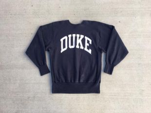 Champion Sweatshirt bleu marine Duke University 90s
