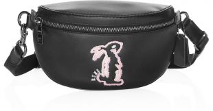 Coach Black X Selena Gomez Bunny Belt Bag