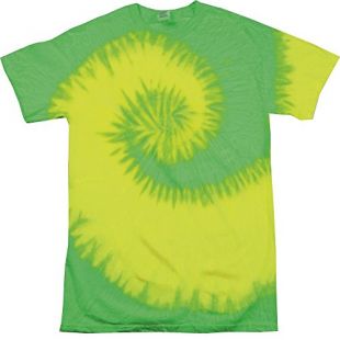 Colortone Femme Rainbow Tie Dye Top à Manches Courtes T-Shirt - - Large