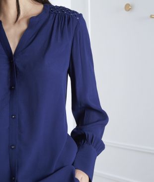 1 2 3 Blouse marine fluide valda