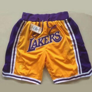🆕 Los Angeles Lakers Lebron James Official NBA Licensed Black Jersey Shorts  L