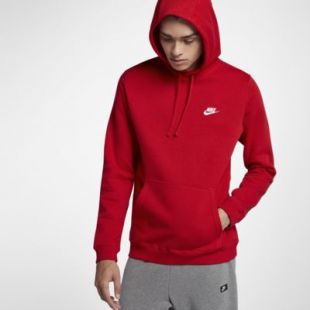 all red nike sweater