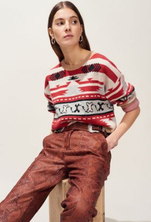 Pull en jacquard esprit western