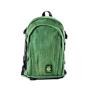 Original Hemp Backpack - Knapsack w/Smell Proof Pouch & Secret Pocket (Forest)