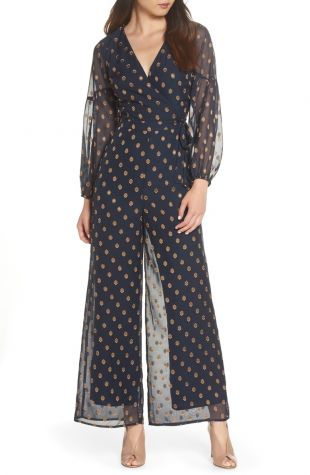 Cosmic Love Metallic Fil Coupé Jumpsuit
