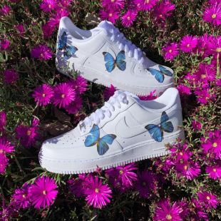 lil skies air force ones butterfly